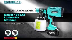 Paint Sprayer for Makita 18V Battery Cordless HVLP Paint Sprayers for Home Interior and Exterior (Battery NOT Included)
