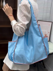 Eco Bag Foldable Nylon Cloth Tote Bag Large Capacity Reusable Shopping Bag Travel Bag