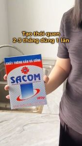 Bột Thông Cầu Và Cống SacomClean - Khử Mùi Hôi - Thông Sạch Cặn Bẩn - Hiệu Quả Và Tiết Kiệm