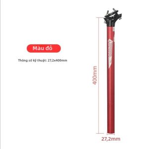LUNJE Hợp Kim Nhôm Siêu Nhẹ Xe Đạp Đường Núi Seatpost MTB Phụ Tùng Xe Đạp Đường Kính 27.2/30.9/31.6mm Chiều Dài 400mm