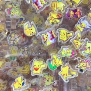 Bandai | Tấm Acrylic Pokémon Mini 1/2cm Đồ Trang Trí Tự Làm Cho Nam Châm Tủ Lạnh Và Ốp Điện Thoại 50/100 Cái Đồ Sưu Tầm Hoạt Hình Anime Dành Cho Người Hâm Mộ