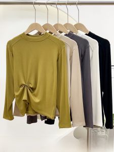 MiiOW | Áo len dệt kim dài tay cổ cao cho nữ MiiOW Cat Person Áo lót mùa xuân thu đông phong cách nước hoa nhỏ Áo khoác ngoài thường ngày