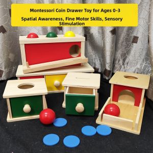 Montessori Educational Toy Drawers Coin Box