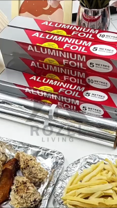 ROZEL Kertas Panggang Alumunium Foil Roll 30cm x 20m Food Grade / Aluminium Foil 10meter  Baking Tin