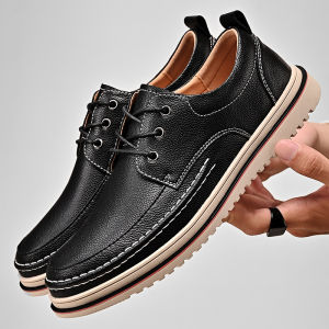 Fashion Leisure British Style Low Cut Mens Leather Shoes
