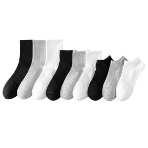 JIAZINI | Men Cotton Long Socks Odor Resistant Moisture Wicking