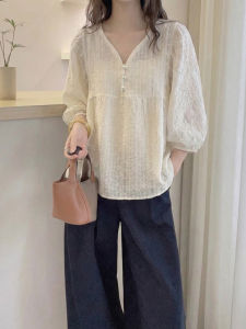 AIYITI | Slimming Loose Summer Short-sleeved V-neck Shirt