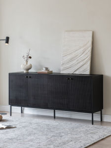 Nordic Style Solid Wood Sideboard Simple Modern Living Room Storage Cabinet Designer Tea Water Cabinet Entrance Cabinet