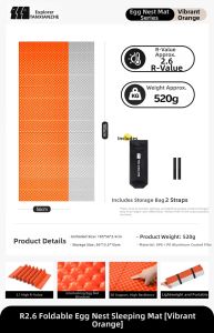 TanXianZhe | Moisture-proof Outdoor Camping Mattress Foldable Egg-shaped Padding