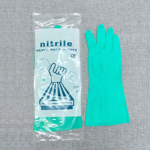 Nitrile Gloves Puncture Resistant Abrasion Resistant 33cm 38cm 45cm Sizes for Kitchen Dishwashing and Cleaning