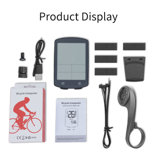 3-inch Large Screen Bike Computer USB-C Rechargeable Wireless Cycling Computer Bicycle Speedometer Odometer Cycling Accessory
