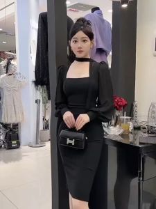 Đầm Body Cổ U Phối Tay Voan Cao Cấp - Glady G283 - Đầm Ôm Body Cách Điệu Tay Phối Voan Xinh Xắn