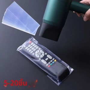 10-20PCS ฟิล์มหดกระเป๋าป้องกันฝุ่นสําหรับทีวีเครื่องปรับอากาศรีโมทคอนโทรลหดแผ่นพลาสติก