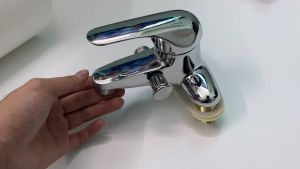 Vòi Rửa Mặt Lavabo Liền Sen 2 Chân Nóng Lạnh Tăng Áp - Vòi Chậu Rửa Mặt Mạ Crom Cao Cấp Kèm Tay Sen tiết kiệm tiện dụng 2 IN 1