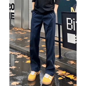 Quick Dry Straight Leg Workwear Trousers Outdoor Waterproof Autumn Spring Fashion Street Style Geometry Pattern Casual Pants