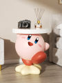 Large Resin Cartoon Kirby Statue Living Room Decorative Stand Tea Table Gift Bedside Table Storage Organizer Creative Home Decor. 