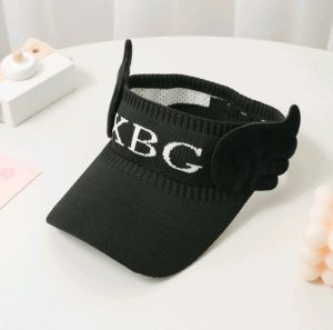 topi anak wanita korean style topi anak wanita Golf Senam Pantai Import Korea Rajut Karet Anak