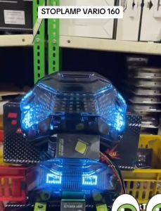 Lampu Stop Vario 160 Running Otomatis Colloseum Set Dengan Mika Xcase Stoplamp Coloseum Vario 160 Lampu Rem Belakang