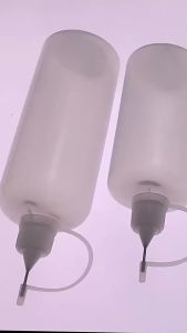 10/20PCS Transparent/Black Empty Needle Tip Glue Bottle With Black Cap Liquid Dropper Container With Silicone Rings For Crafting