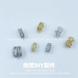 Color Retention Crystal Spacer Beads Handmade Zircon DIY Fashion Jewelry Accessories Non-Fading Crystal Bracelet Parts