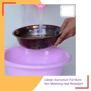 Lem Lakban Tambal Panci / Tengki Motor Bocor Plester Stiker Aluminium Foil Tape For Heat Insulation Metal