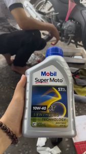 Nhớt Mobil Xe Số Mobil Xe Tay Ga 10w40 20w50 chai 0.8L/1L Chính Hãng Nhập Khẩu Singapore