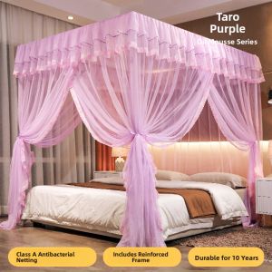 YANYANGTIAN | Easy Install Thickened Support Pole Floor-standing Mosquito Net Three Doors