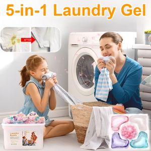 Laundry Detergent Beads Power Clean Laundry Capsules Anti-Bacterial And Removes Dust Mite Long-Lasting Fragrance Washing Liquid