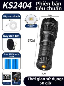 Đèn Pin Zoom Cường Độ Cao Siêu Dài Thời Gian Sử Dụng