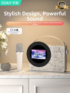 Karaoke Home Bluetooth Speaker With Screen Microphone