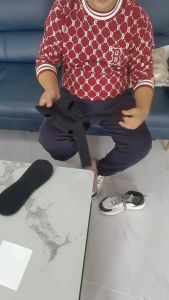 Penyangga Penjepit Kaki Drop Orthosis yang Dapat Disetel Penyangga Pergelangan Kaki dengan Penyangga Fasia Plantar dan Alat Penguat Bidai Strip Aluminium