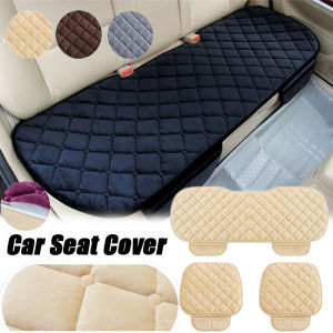 [3 in 1] Car Seat Cover Front & Back Car Cushion Seat Velvet Silk Cover Set