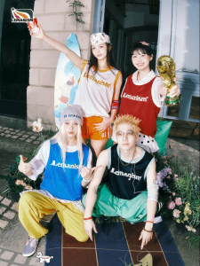 lemanism | American Style Letter Print Sleeveless T-shirt