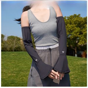 Miiow | Cat Woman Ice Silk Sun Protection Sleeve Covers 2025 Summer New Outdoor Cycling UV Protection Black Hand Guard Ice Sleeves