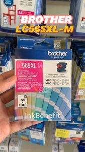 ตลับหมึกอิงค์เจ็ท Brother LC-565XL M สีชมพู ใช้กับรุ่น MFC-J2310 / MFC-J2510 / MFC-J3720
