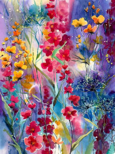 500/1000/1200/2000PCS Jigsaw Puzzle Rose Floral Art For Adults Great Weekend Relaxation And Family Fun