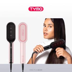 TYMO iONIC PLUS handheld wired negative ion straightening temperature control without damaging hair LED digital straightening comb