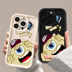 Phone Case Big Eyes Monster For iphone 11 12 13 14 15 Pro Max Casing silicone xr xs Max 7 8 Plus 11Pro 13Plus