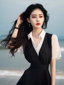 ชุดเดรสผ้าชีฟองสไตล์ฝรั่งเศสสุดหรูหราสำหรับผู้หญิง ฤดูร้อน 2025 ชุดกระโปรงทรงเอ ชุดกระโปรงสองชิ้นปลอมที่สวยงาม