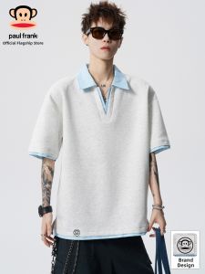 Paul Frank | Striped Contrast Slim Fit Polo Shirt Summer Short Sleeve