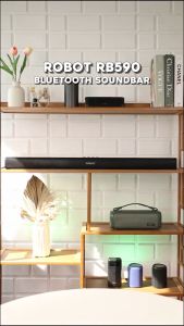 Robot RB590 Premium 10W TV Soundbar Bluetooth 5.3 Dual Connectivity with Wireless and Wired Options - 12 Months Warranty