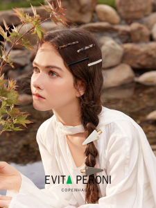 Evita Peroni Elegant Womens Hair Clips No Trace Side Clips Sweet Style Front Bangs One-Word Clips Fashionable Hair Accessories
