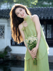 Karrar betsey | Đầm Mùa Hè Xanh Hiện Đại Zen Đẹp