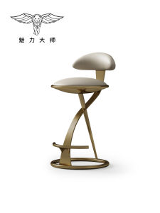 MEILIDASHI | Luxurious Modern Full Leather High Bar Stool
