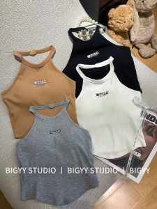 Dongda Gate New Style Womens Backless Neck Hanging Vest Summer Wear with Chest Pad Integrated Hot Girl Strap Vest