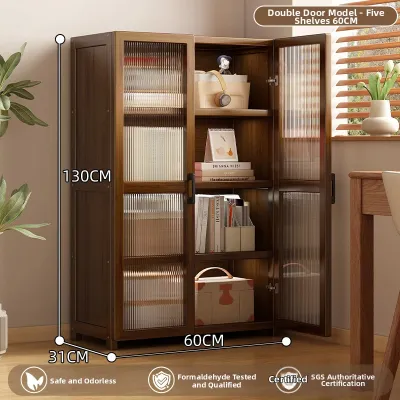 ZHUSHANXIA | Acrylic Door Book Display Storage Cabinet