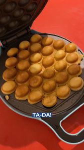 Trio Egg Waffle Maker with Non-stick Coating