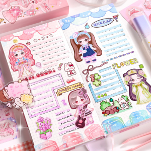 Sticker Book Dress Up Sticker Boxed Cartoon Cute Princess Sticker Kids Educational Handmade DIY Toys