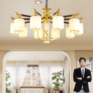 OPPLE | Cream New Chinese Style Jade Chandelier