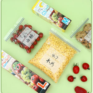 AmoKi Resealable Plastic Packaging bag Zip lock Plastic zip-lock pouch food storage S/M/L